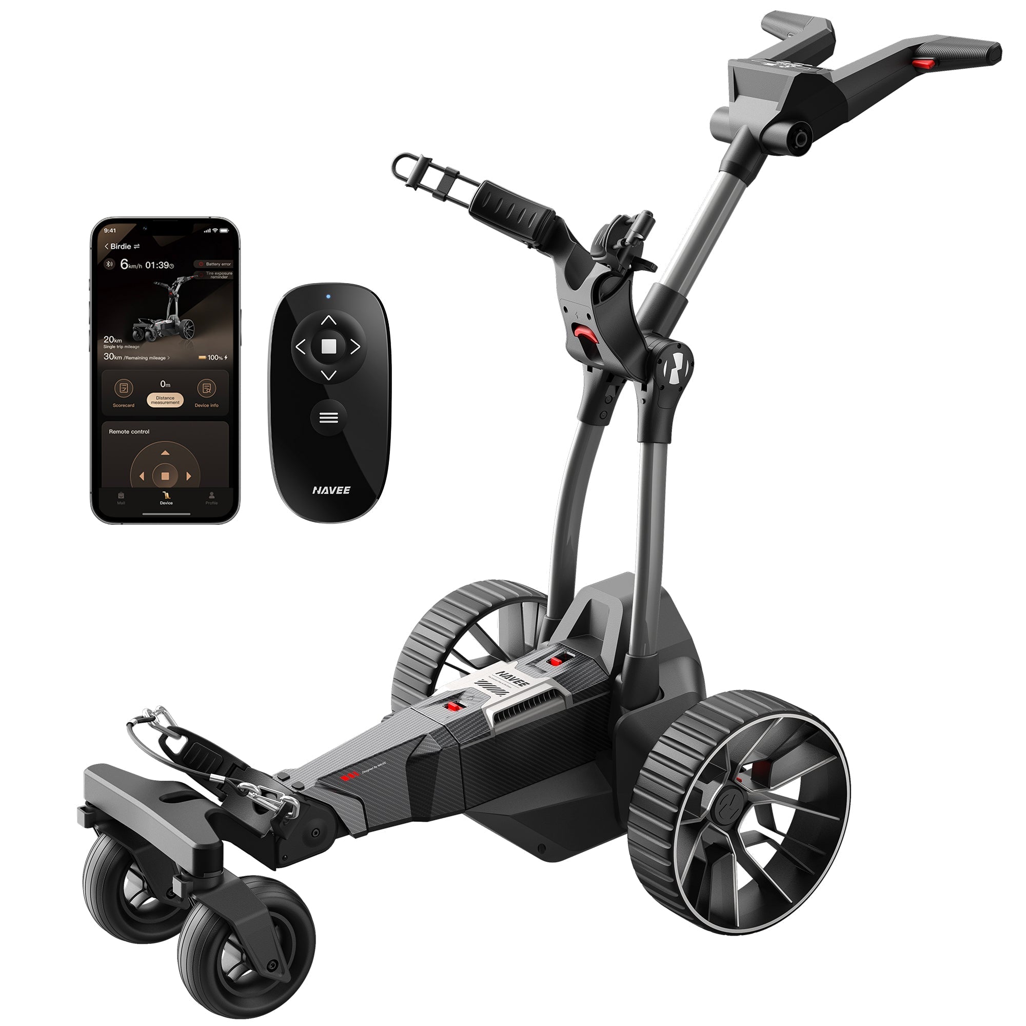 Image of NAVEE Birdie 3/3X Electric Golf Push Cart